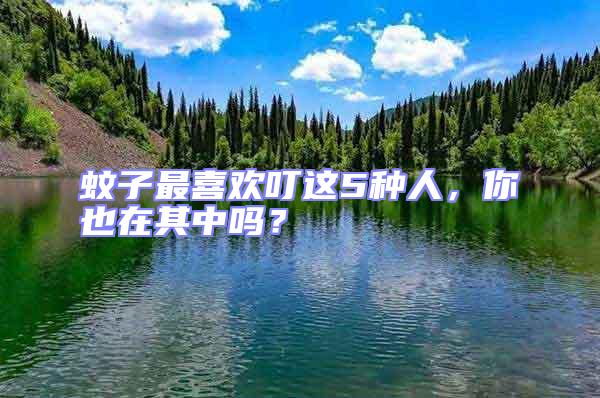 蚊子最喜歡叮這5種人，你也在其中嗎？