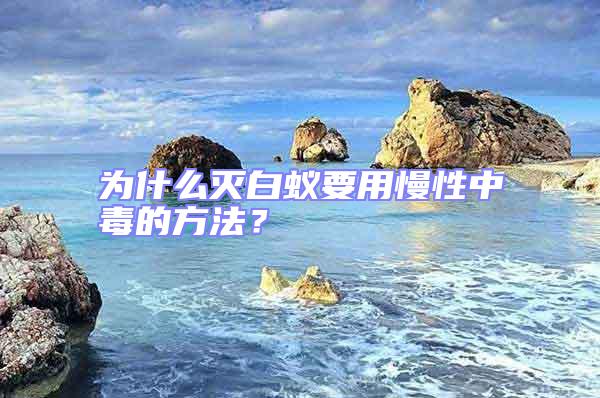 為什么滅白蟻要用慢性中毒的方法?