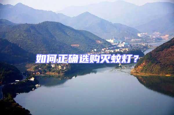 如何正確選購滅蚊燈?