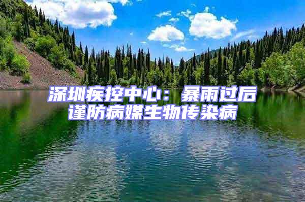 深圳疾控中心:暴雨過后謹防病媒生物傳染病