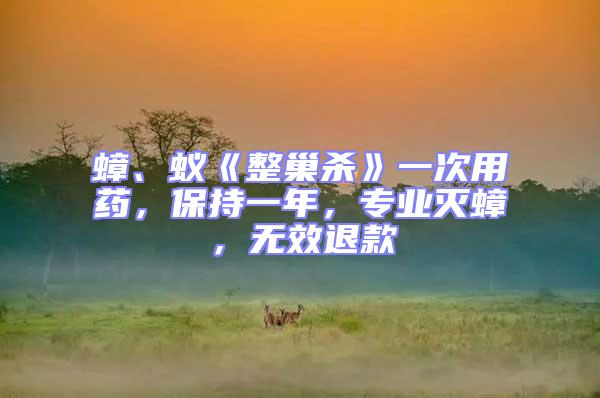 蟑、蟻《整巢殺》一次用藥,保持一年,專業(yè)滅蟑,無效退款