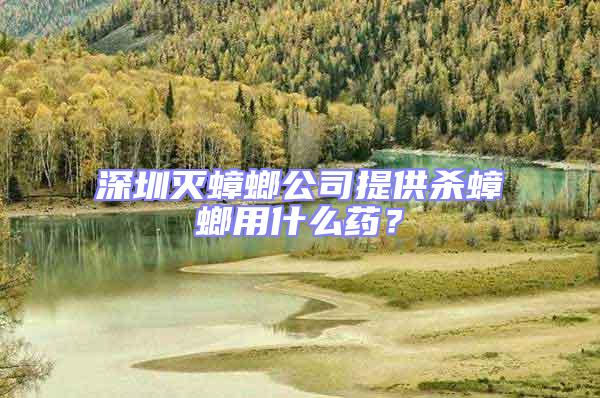 深圳滅蟑螂公司提供殺蟑螂用什么藥?
