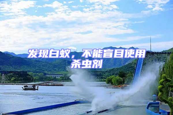 發現白蟻，不能盲目使用殺蟲劑