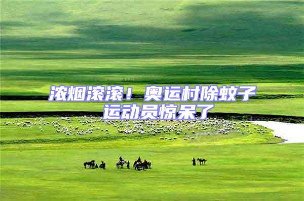 濃煙滾滾!奧運村除蚊子 運動員驚呆了