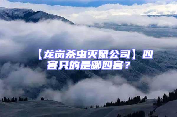 【龍崗殺蟲滅鼠公司】四害只的是哪四害？