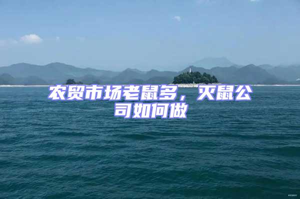 農貿市場老鼠多，滅鼠公司如何做