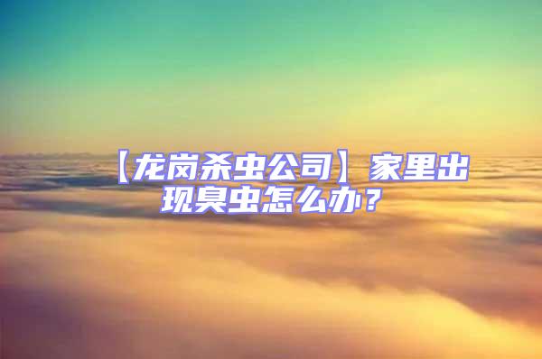 【龍崗殺蟲公司】家里出現臭蟲怎么辦?