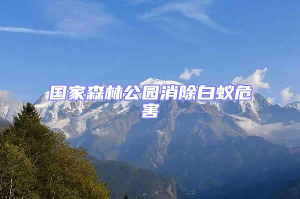 國家森林公園消除白蟻危害