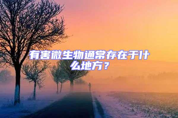 有害微生物通常存在于什么地方?