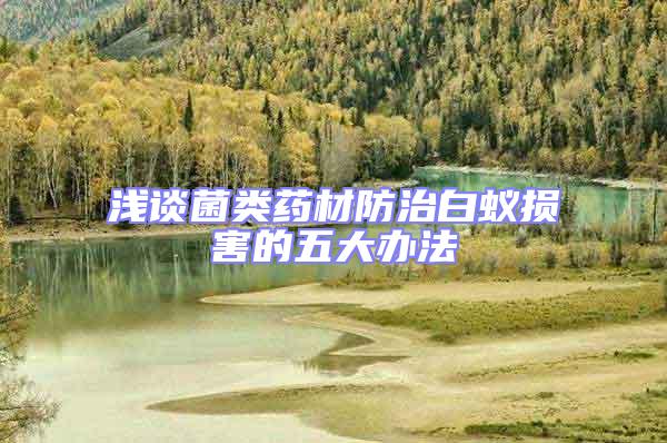 淺談菌類藥材防治白蟻損害的五大辦法