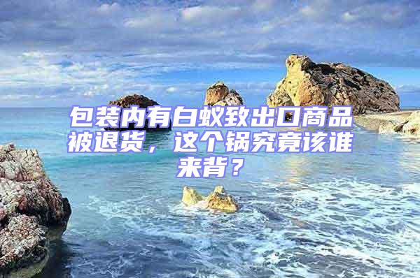 包裝內(nèi)有白蟻致出口商品被退貨,這個(gè)鍋究竟該誰(shuí)來(lái)背?