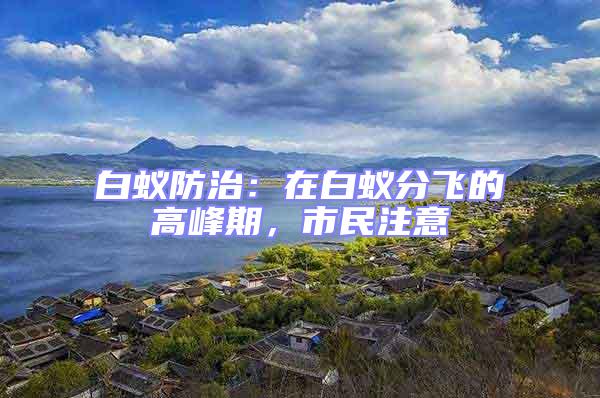 白蟻防治：在白蟻分飛的高峰期，市民注意