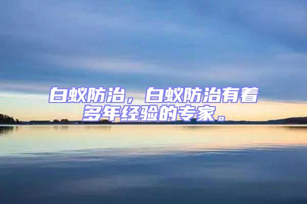 白蟻防治,白蟻防治有著多年經(jīng)驗的專家。