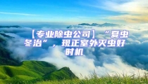 【專業除蟲公司】“夏蟲冬治”，現正室外滅蟲好時機