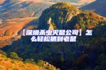 【深圳殺蟲滅鼠公司】怎么輕松抓到老鼠