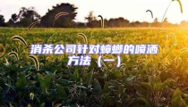 消殺公司針對(duì)蟑螂的噴灑方法（一）