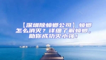 【深圳除蟑螂公司】蟑螂怎么消滅？詳細了解蟑螂，助你成功滅小強！
