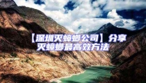 【深圳滅蟑螂公司】分享滅蟑螂最高效方法