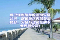 愛(ài)衛(wèi)強(qiáng)烈推薦的深圳滅鼠公司，深圳地區(qū)滅鼠效果最好、滅鼠方法最佳的專(zhuān)業(yè)滅鼠公司！
