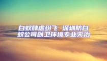 白蟻肆虐紛飛 深圳防白蟻公司創衛環境專業滅治