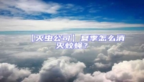 【滅蟲公司】夏季怎么消滅蚊蠅？